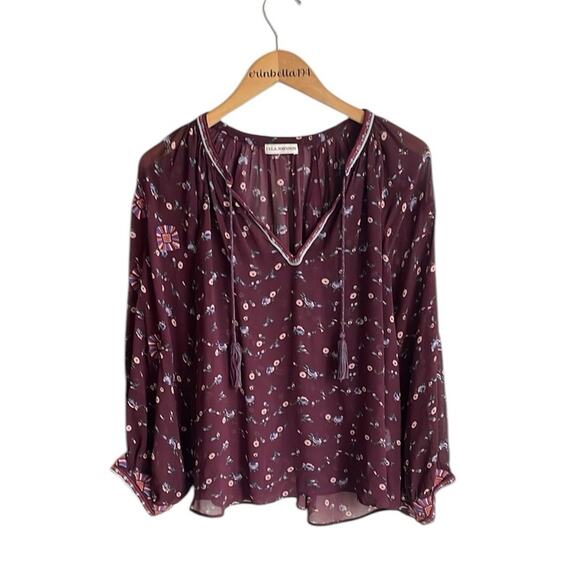 Ulla Johnson Lida Floral Silk Blouse - Picture 2 of 16